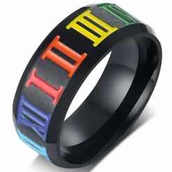 Rome pride ring i stål.