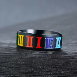 Rome pride ring i stål.
