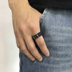 Rome pride ring i stål.