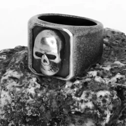 Skull faced herrering i oxy steel.