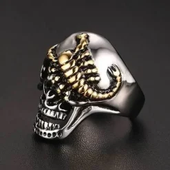 Skull Skorpion Ring
