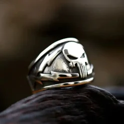 Skull Steel Warrior Ring – Rustfri Stål Herrering