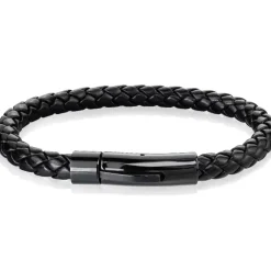 Sort IMT læderarmbånd - XT design