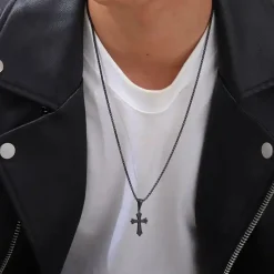 Sort lille blackcoatet stålkors