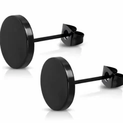 Sort ørestik i blackcoatet ædelstål