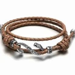 Sparz læderarmbånd Snake