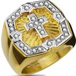 Stor flot ring PVD Gold