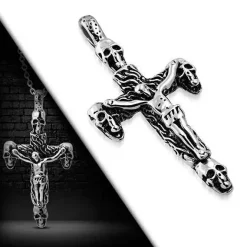 Stort kors i stål "Jesus"