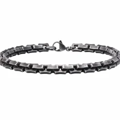 Taqua stålarmbånd vintage oxyderet 19cm