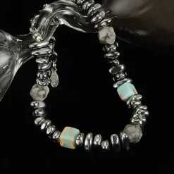 Tarz armbånd med hematit og natur