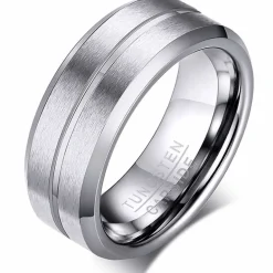 Thin line tungstenring
