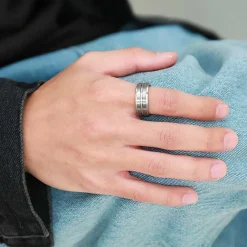 Thin line tungstenring