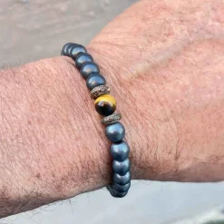 Tiger perlearmbånd 8mm