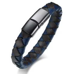 TK blue læderarmbånd