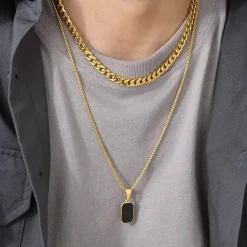 Trill halssmykke sæt 2 stk "Golden"