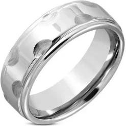 Tungstenring med kant