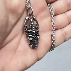 Vedhæng i skull design Stål316