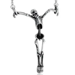 Vedhæng Skull med kæde