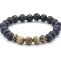 Vulcano perlearmbånd 8mm perler.